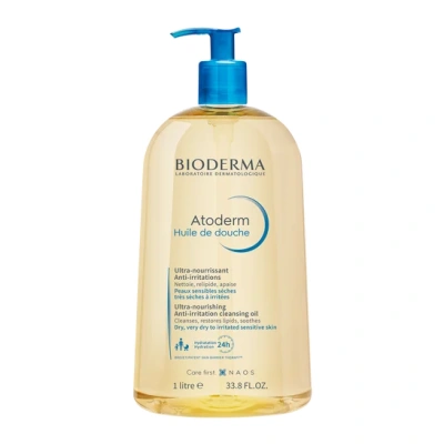 Pack aceite de ducha y crema con activos que hidratan y protegen la barrera de la piel aportando sensación de calma.