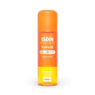 Protector solar corporal bifásico que protege y facilita el bronceado de la piel a la vez que favorece su hidratación.