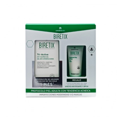 Pack de gel exfoliante y reductor de granos e imperfecciones y crema hidratante